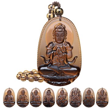 十二生肖本命佛吊墜 八大守護神項鏈男女款飾品