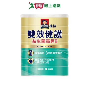 桂格雙效健康益生菌高鈣奶粉2KG【愛買】