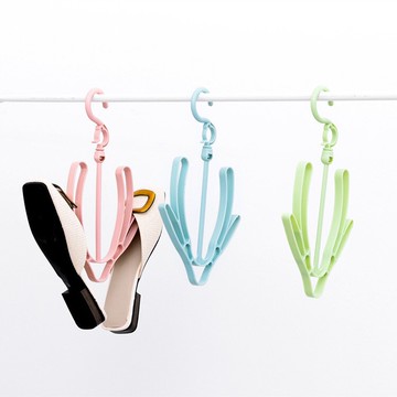 3個裝防風雙鉤陽臺曬鞋架多功能掛鞋子的晾鞋架掛鉤晾鞋架晾曬架