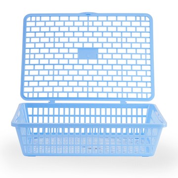 晨光（M&G）A4磚型帶蓋公文籃收納筐憑證筐塑料框文件框ADM95086