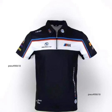 臺灣出貨 夏季摩托騎行短袖車隊衣服翻領polo衫賽道MOTOGP廠隊服機車t恤