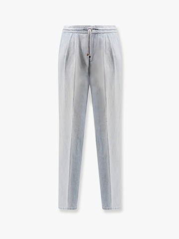 Leisure fit linen and cotton jeans - BRUNELLO CUCINELLI - gender_Man