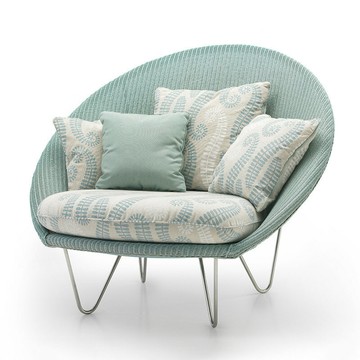 陽臺小沙發戶外懶人藤椅圓形休閑單人北歐ins創意臥室藤編沙發椅[010209DD]