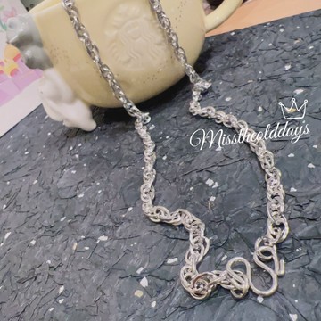 「周邊」5.5mm*60cm鈦鋼  粗麻 佛牌鏈 佛牌鍊 （S69)