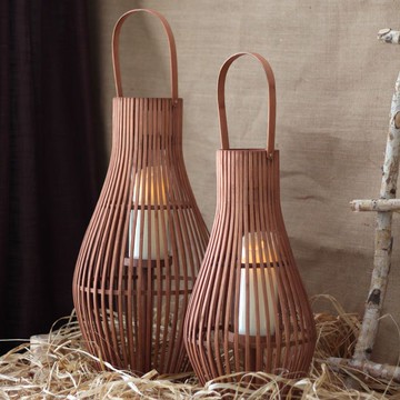 立燈/落地燈 復古落地風燈燭臺手工竹編燈籠樣板間民宿酒店花園裝飾擺件中式J-62公司貨