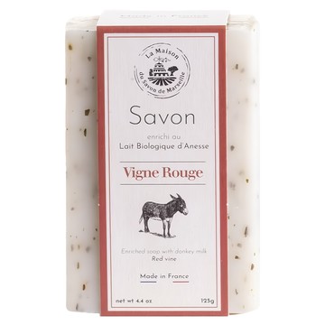 法國馬賽皂之家 釀酒葡萄潤膚驢奶皂 125g｜溫和潔淨 潤澤保濕  1個