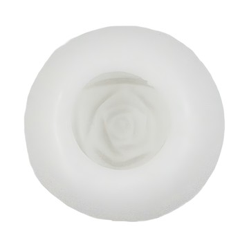 bargogo 巴果果 矽膠冰模  玫瑰 白色  7 x 6cm + 5.5 x 5.5 x 5.5cm  1個