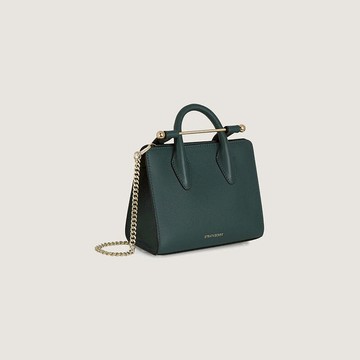Strathberry - Nano Tote - Top Handle Leather Mini Tote Bag - Green