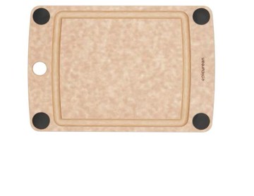 [3美國直購] Epicurean 505-100701003 10x7吋 砧板 All-In-One (XS) 防滑防漏水凹槽款 天然木纖維切菜板_U31