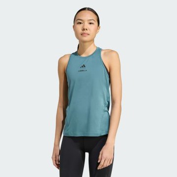 Adidas 愛迪達 W Lm G Tk KD4355 女 背心 運動背心 吸濕排汗 綠 亞版