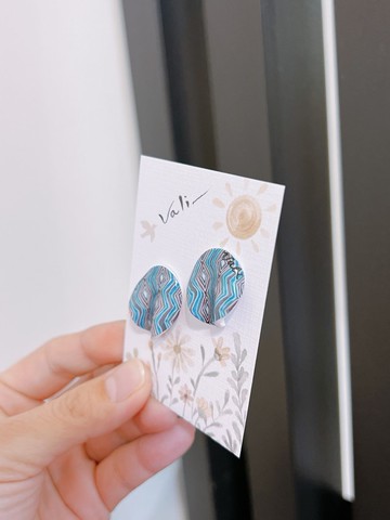 Vali幾何不銹鋼耳釘