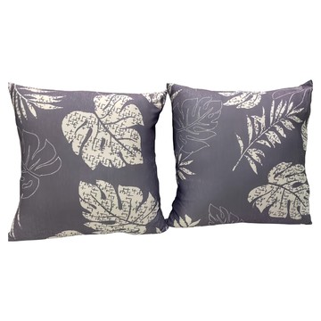 J&N 紫葉涼感抱枕2件組  45 x 45cm  紫色