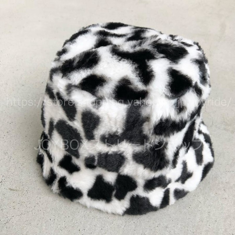 ブラックアイパッチ　ヒョウ柄 フリース バケットハット BlackEyePatch《ブラックアイパッチ》| OG LABEL LEOPARD