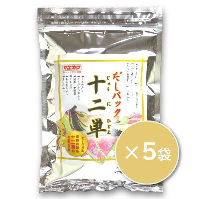 マエカワテイスト だしパック 十二単  10g×20パック ×5袋