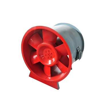 消防排煙風機耐高溫軸流風機鍍鋅大風量管道送風低噪消防管道風機【DD1113001】