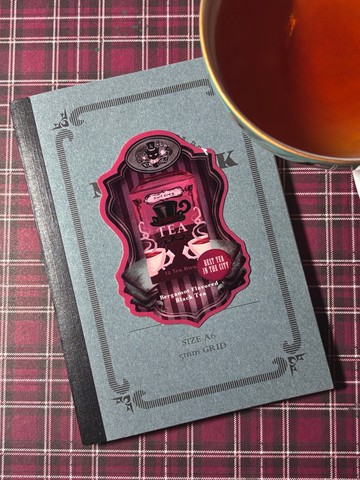伯爵茶插畫貼紙