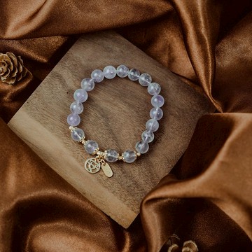 【珠璣】吉祥安泰-薰衣草紫水晶中文字手鍊