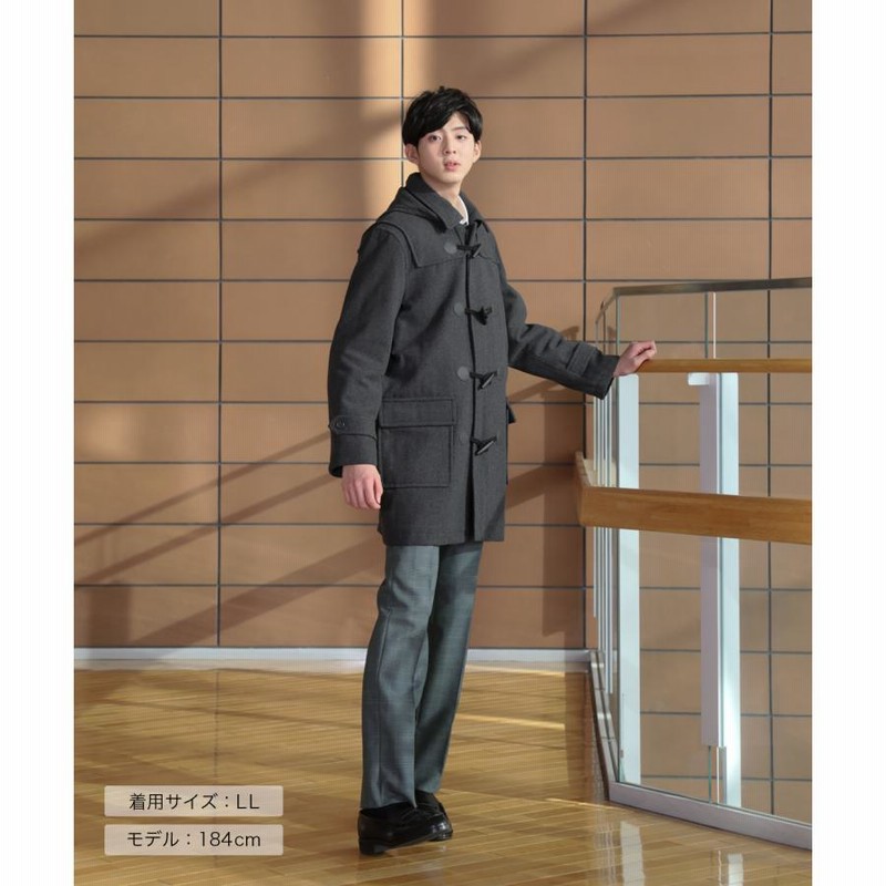 おすすめ 美品】トンボVARSITYMATEダッフルコート グレー L ジャケット・アウター