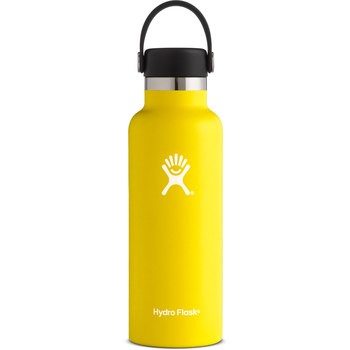 【【蘋果戶外】】出清 Hydro Flask【標準口/532ml】檸檬黃 保溫瓶 18oz 532ml 美國不鏽鋼保溫保冰瓶 保冷保溫瓶 不含雙酚A