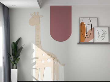 【客製】兒童房 成長尺 牆壁裝飾 滿月禮物