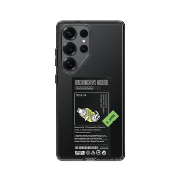 Galaxy S25 Ultra Clear 酷墨灰 - Marine Debris - 拋棄式餐具粗體臂鉤躄魚