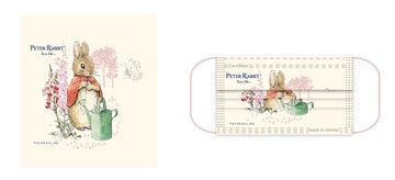 比得兔平面醫用口罩-單盒5入/共25片,隨機出貨五盒 不重覆