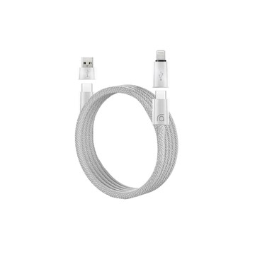 【240W】懶人磁吸收納 USB-C 充電線 (附贈轉接頭)