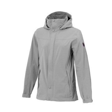 wildland 荒野 女 機能型超潑透氣防水外套麻灰w3921/保暖防風外套/防潑水