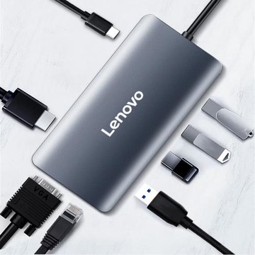 2020/21新款聯想小新Air14/15轉換器Type-C拓展塢USB/VGA/HDMI高清網口轉接頭2022小新air14擴展塢