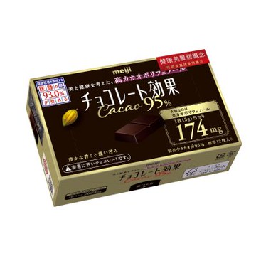 【Meiji 明治】巧克力效果CACAO 95%黑巧克力(盒裝)