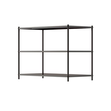 【Y HOUSE】120x60x75公分 三層無洞鐵板收納層架 置物架 鐵架-烤漆黑