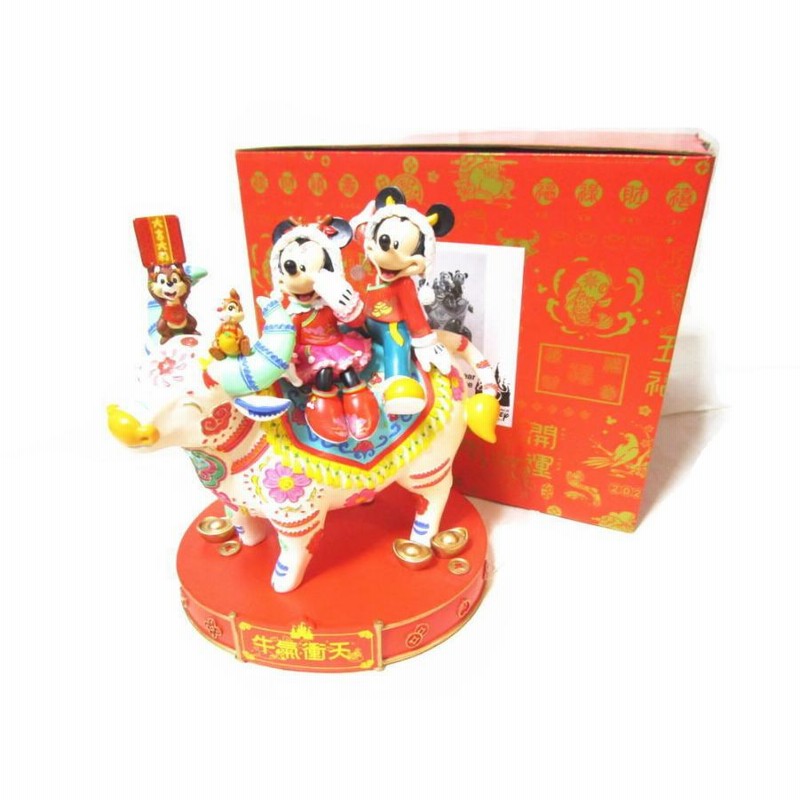 ディズニー 正月飾り フィギュア ⑧ ミッキー ミニー 獅子舞 フィギュア ⑧ ミッキー ミニー 獅子舞正月飾り 中国 2021年 春節 記念