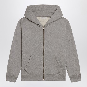Grey cotton zip sweatshirt