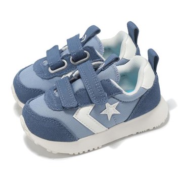 Converse 童鞋 Omega Trainer 小童 學步鞋 寶寶鞋 藍 白 麂皮 魔鬼氈 A13096C