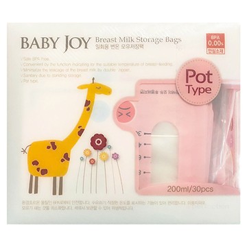 BABY JOY 站立量杯型感溫母乳儲存袋  30入  1盒
