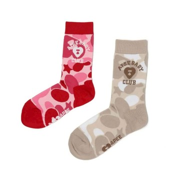 AirRoom 2025AW BAPE A BATHNIG APE CAMO SOCKS 愛心 迷彩 長襪 襪子 現貨