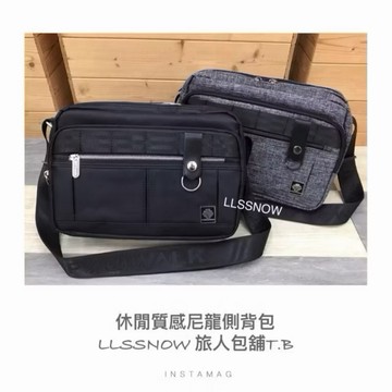 (現貨) 質感多格層男生休閒尼龍側背包  男用側背包 男用包包 側背包 斜背包 包包 尼龍側背包 多格層 男生包包