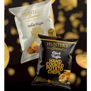 韓國 HUNTER'S gourmet 手工洋芋片（黑松露/白松露）25g 隨手包【快速出貨】杜拜 葵花油 松露薯片