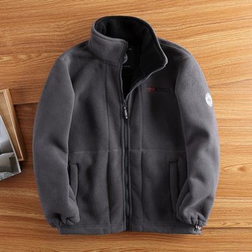 外貿雙層復合搖粒絨外套男冬裝大碼加厚抗寒保暖戶外功能性抓絨衣