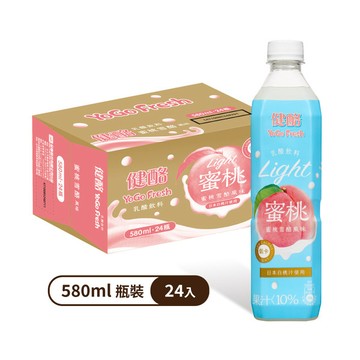 健酪乳酸飲料-蜜桃雪酪風味580ml (24瓶/箱)