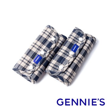 Gennies奇妮 英倫揹巾口水巾/防啃套(黑咖GX02)