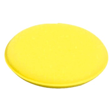 葉子小舖 圓形洗車海綿 汽車美容/居家清潔  黃色  50個