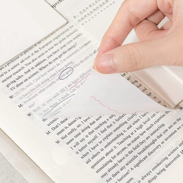✅甄選透明便利貼 重點標記防水便條紙 做筆記 留言記事貼