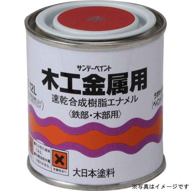 サンデーペイント 木工金属用 〈速乾合成樹脂エナメル〉 赤サビ色 80ml 工作・ホビー用塗料 LINEショッピング