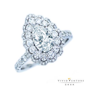 亞帝芬奇 GIA 1克拉 DVS1 鑽石 戒指 傳世臻寶 PT950鉑金台