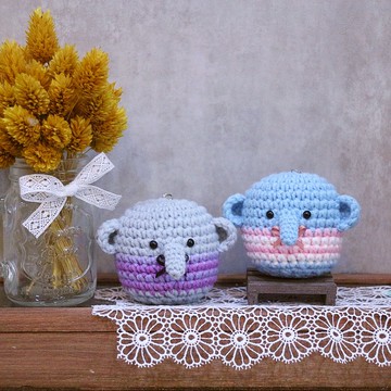 胖大象－鑰匙圈。交換禮物