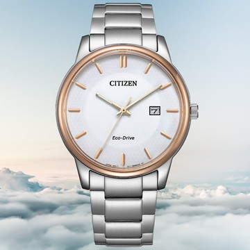 CITIZEN星辰 PAIR系列 光動能 簡約時尚腕錶 40mm/BM6979-74A