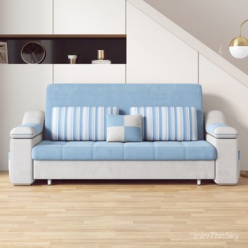 😊新品 廠家直銷 兩用簡易單陽臺沙髮床可折疊客廳小戶型沙髮床現代伸縮雙人多功能 WAVK