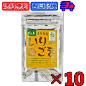 風と光 喜界島いりごま白 30g ×10 いりごま ごま 胡麻 白 しろ 白胡麻 白ゴマ 白ごま しろごま 特別栽培 白ごま100％使用 煎りごま 煎り