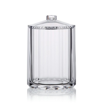 簡約透明壓克力圓柱收納罐-大(15x15x22cm) #2102